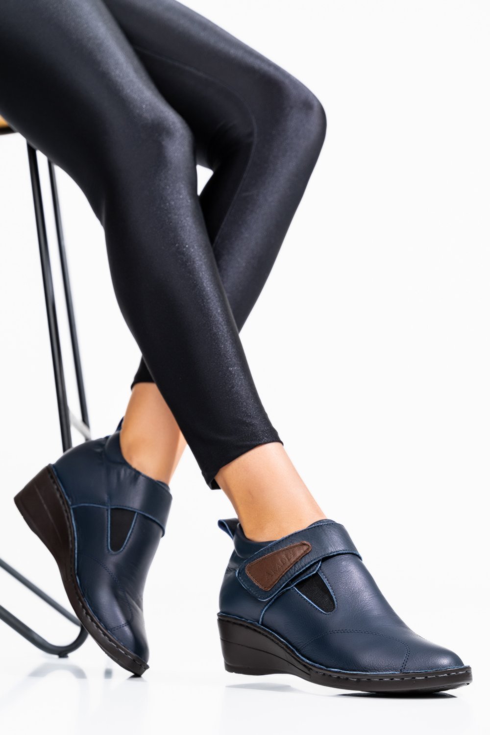 GHETE NAVY PIELE NATURALA APCKA4050