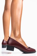 PANTOFI BORDO PIELE NATURALA 0PC63