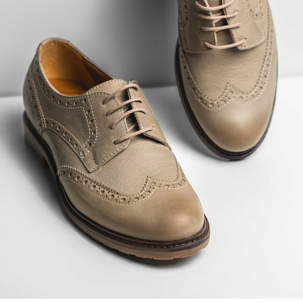 PANTOFI CASUAL DAMA PIELE NATURALA GRI 5S77671