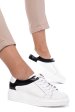Pantofi sport femei piele naturala alb negru 3s77000
