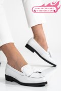 MOCASINI ALBI PIELE NATURALA 2S77110