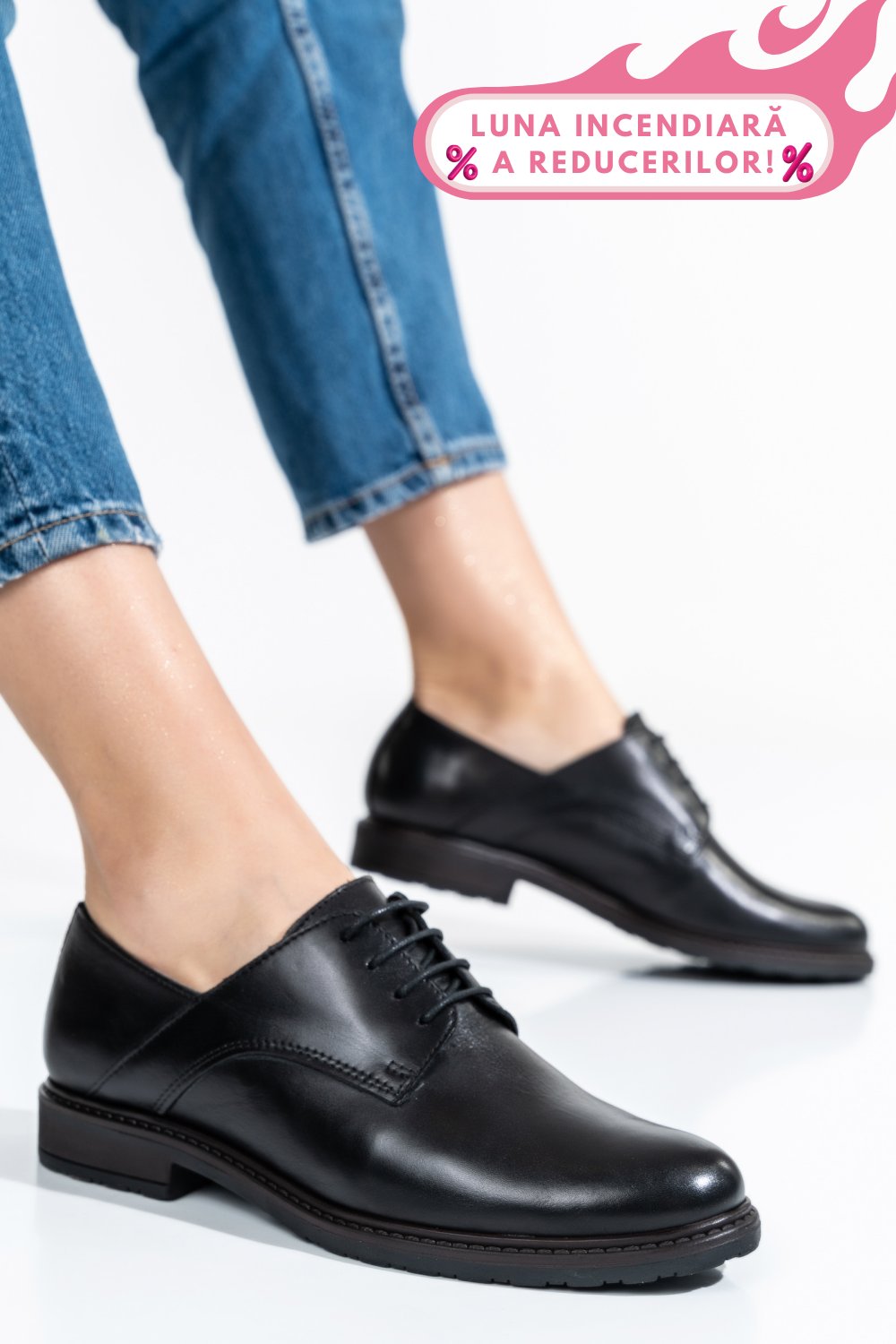 PANTOFI FEMEI PIELE NATURALA NEGRI 0S77027