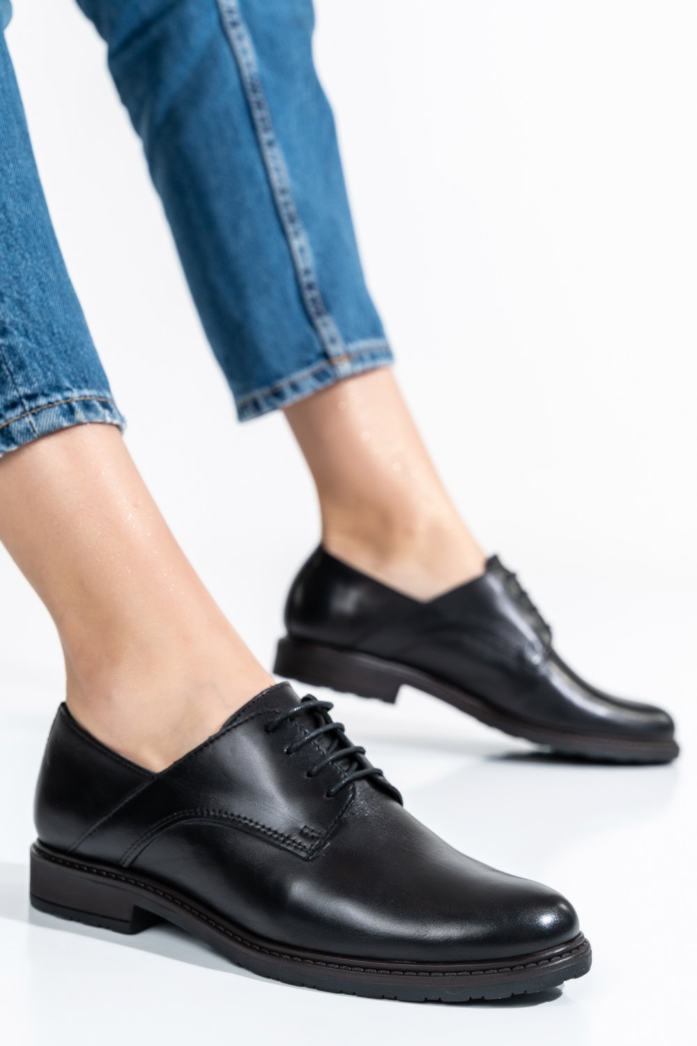 PANTOFI FEMEI PIELE NATURALA NEGRI 0S77027