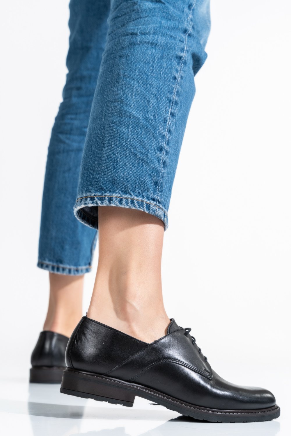 PANTOFI FEMEI PIELE NATURALA NEGRI 0S77027