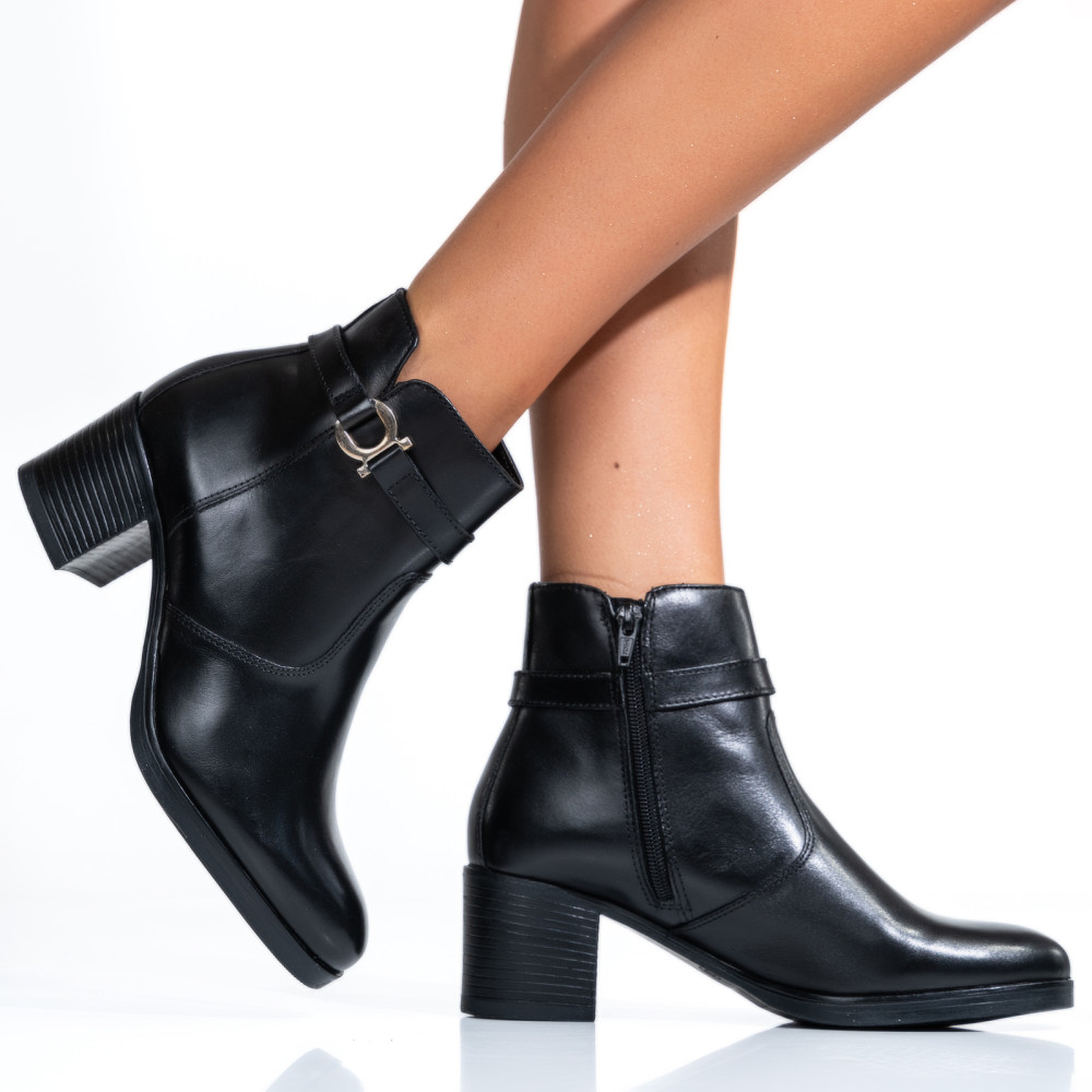 GHETE FEMEI PIELE NATURALA NEGRE TOC MIC WS77H70H05