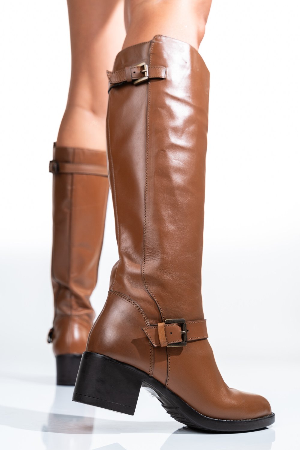 CIZME DAMA PIELE NATURALA MARO DESCHIS 7S77847