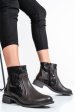 Ghete dama de iarna piele naturala maro inchis captusite  7s77604