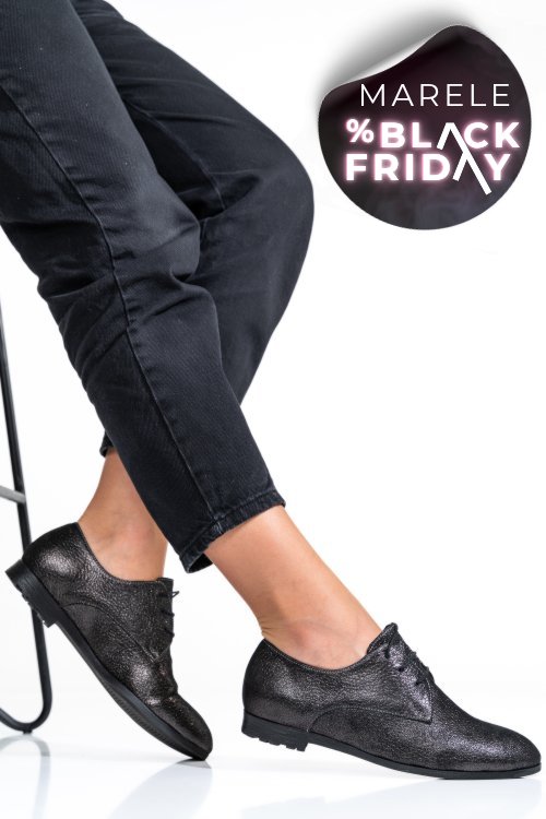 Pantofi gri piele naturala 0pc72