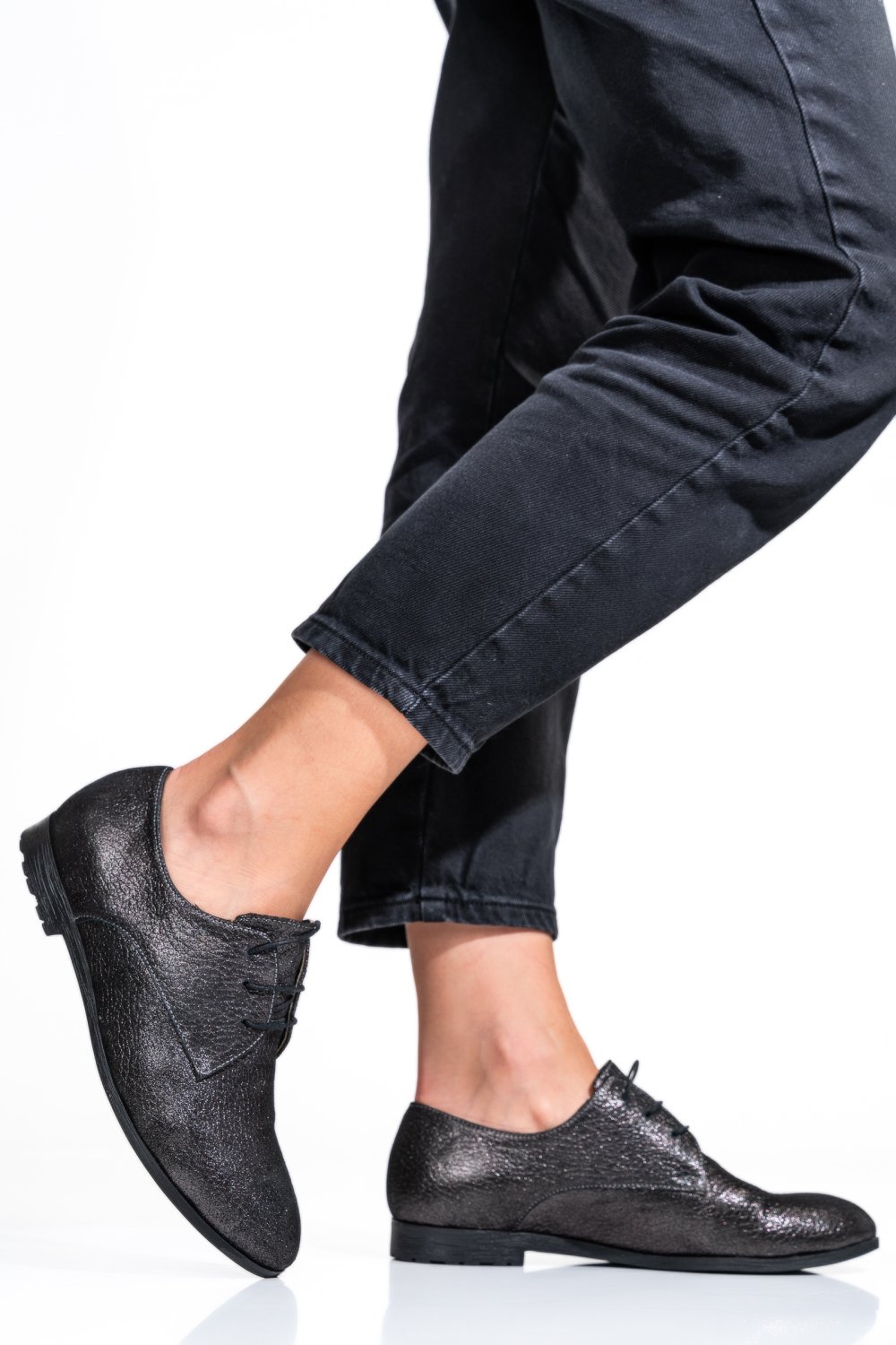 PANTOFI GRI PIELE NATURALA 0PC72