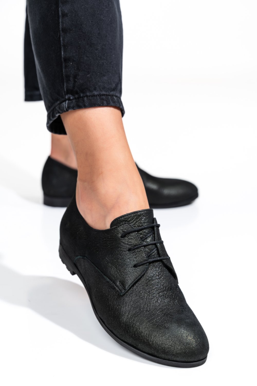 PANTOFI NEGRI PIELE NATURALA 0PC72