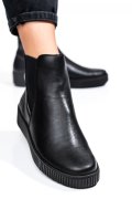 RIEKER, GHETE DAMA PIELE NATURALA NEGRE Y645100