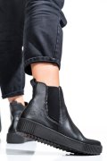 RIEKER, GHETE DAMA PIELE NATURALA NEGRE Y645100