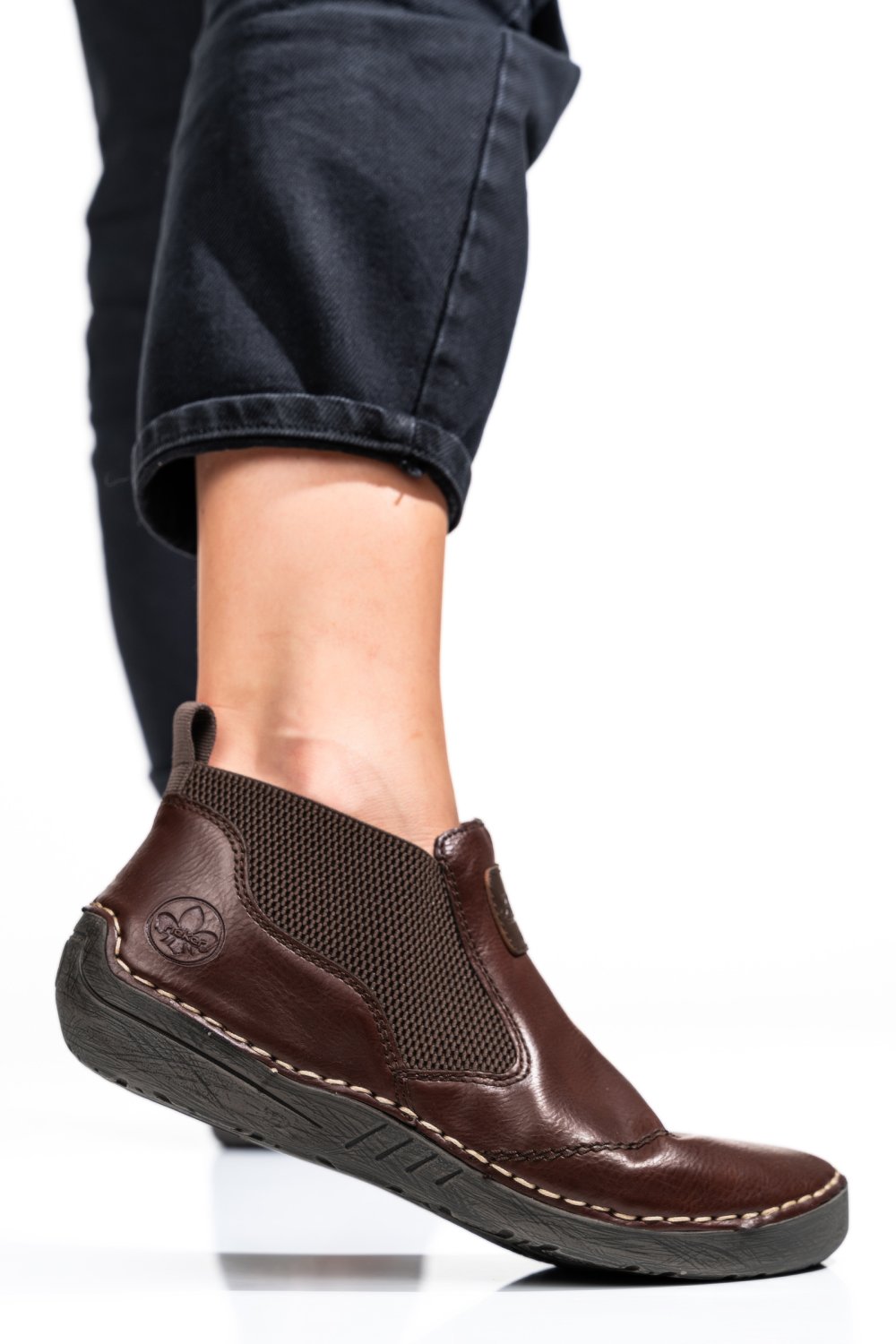 RIEKER, PANTOFI MARO PIELE NATURALA 5259224