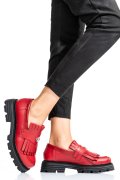 MOCASINI DAMA PIELE NATURALA ROSII 3S7795