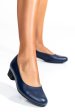 Pantofi dama piele naturala bleumarin toc mic 2s77040