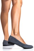 BALERINI GRI INCHIS PIELE NATURALA INTOARSA 4S7750B