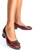 PANTOFI VISINII PIELE NATURALA 2S7756BR