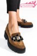 Mocasini maro piele naturala intoarsa 2s7723