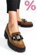 Mocasini maro piele naturala intoarsa 2s7723