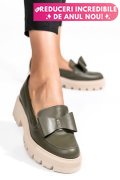 MOCASINI OLIVE PIELE NATURALA 2S77115