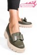 Mocasini olive piele naturala 2s77115