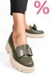 Mocasini olive piele naturala 2s77115