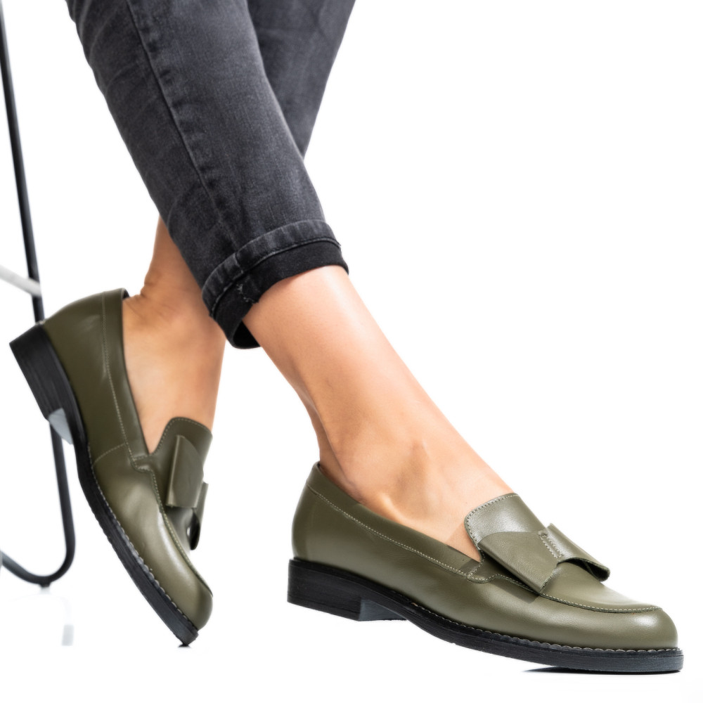 MOCASINI OLIVE PIELE NATURALA 2S77110