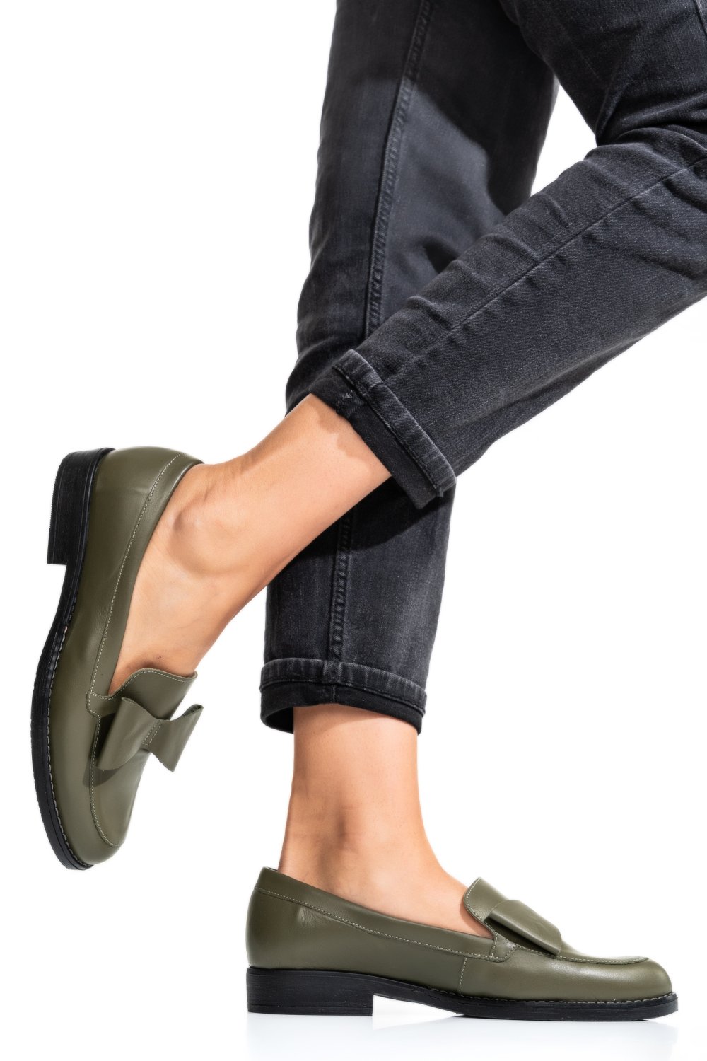 MOCASINI OLIVE PIELE NATURALA 2S77110