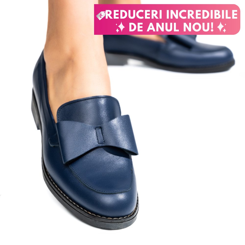 MOCASINI FEMEI PIELE NATURALA BLEUMARIN 2S77110