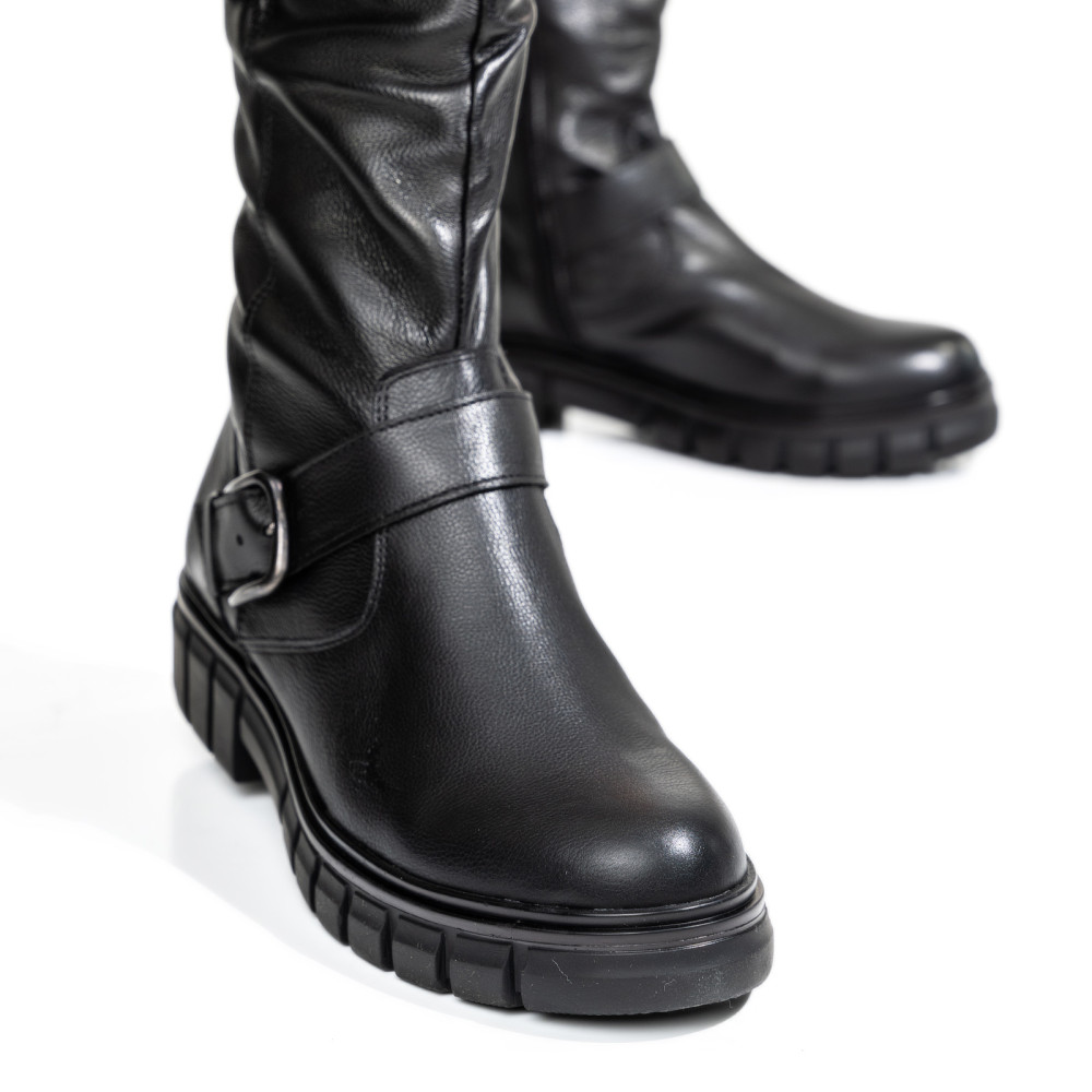 CIZME FEMEI PIELE NATURALA NEGRE 7S77902