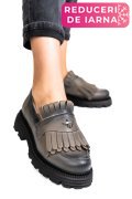 MOCASINI DAMA PIELE NATURALA PEWTER 3S7795