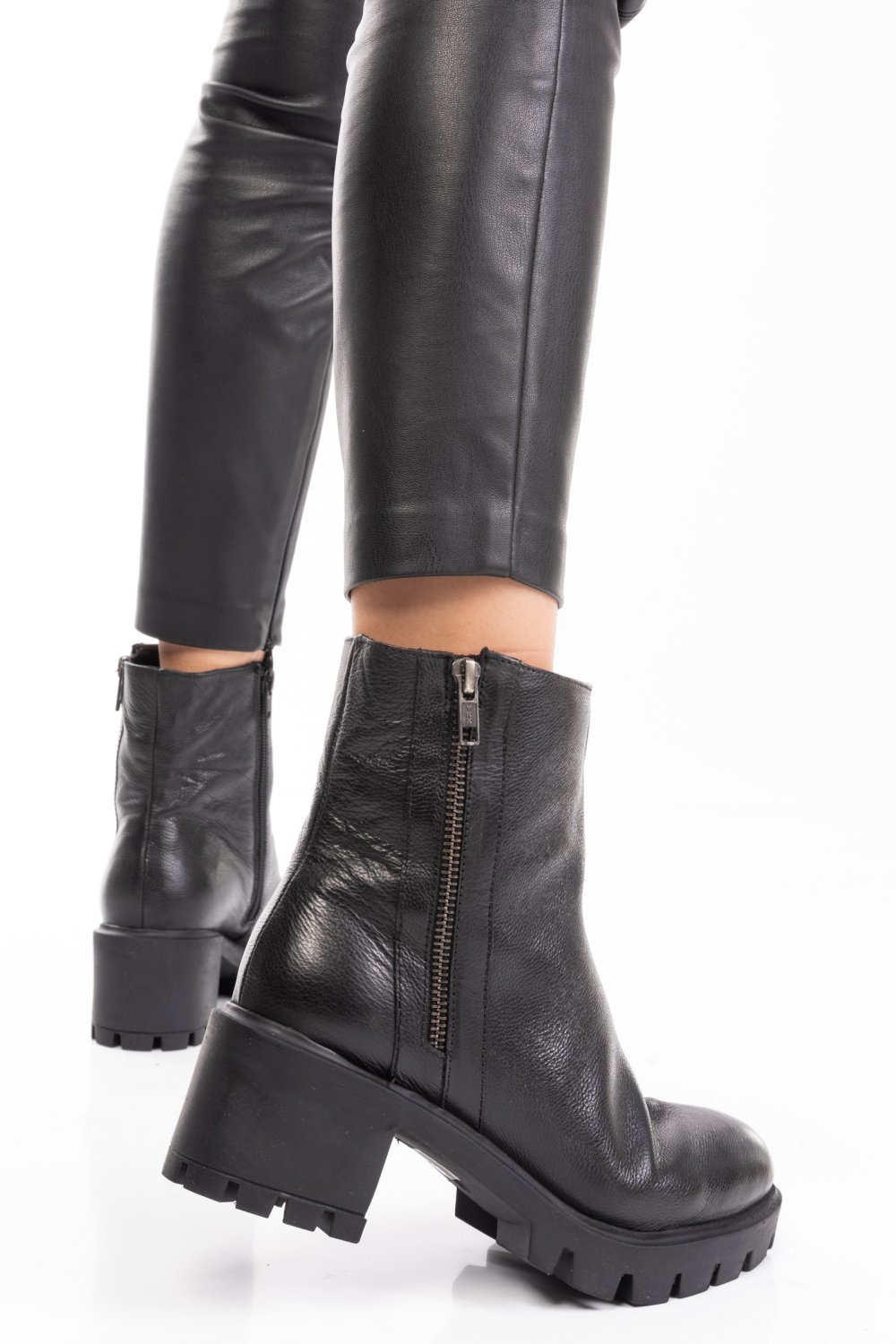 GHETE DAMA PIELE NATURALA NEGRE 7S77765