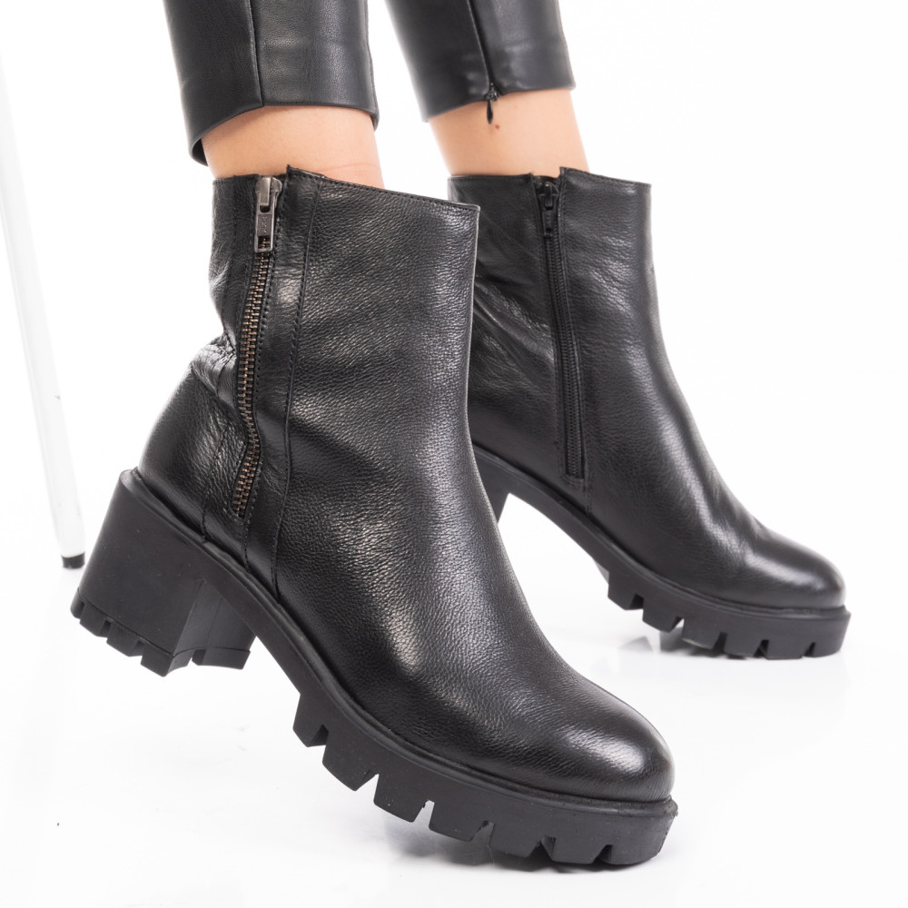 GHETE DAMA PIELE NATURALA NEGRE 7S77765