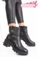 Ghete dama piele naturala negre 7s77765