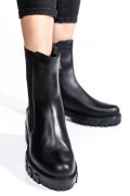 GHETE DAMA PIELE NATURALA NEGRE ELLE05