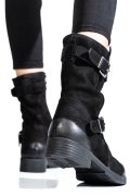 GHETE NEGRE PIELE NATURALA 1S77064