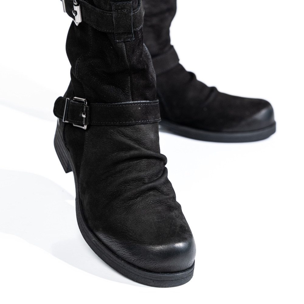 GHETE NEGRE PIELE NATURALA 1S77064