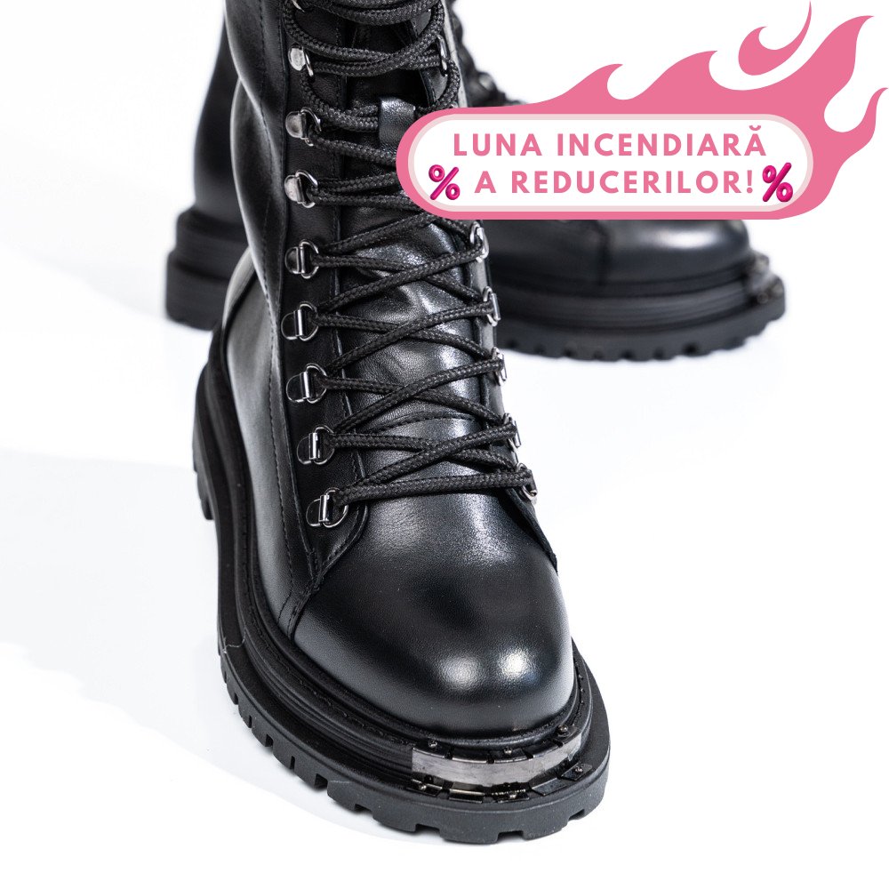GHETE FEMEI PIELE NATURALA NEGRE 2S7732-037NP