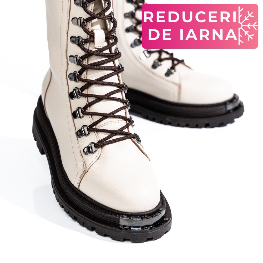 GHETE DAMA PIELE NATURALA  BEJ 2S7732-037NP