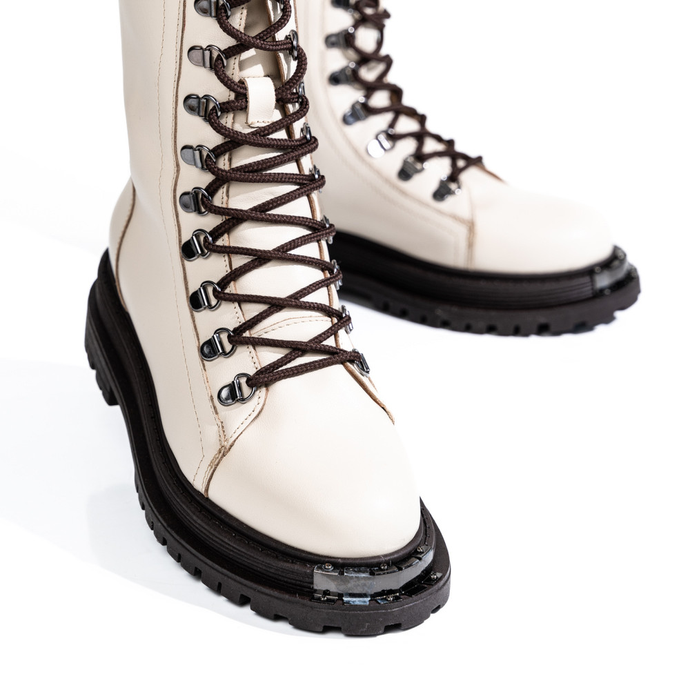 GHETE DAMA PIELE NATURALA  BEJ 2S7732-037NP