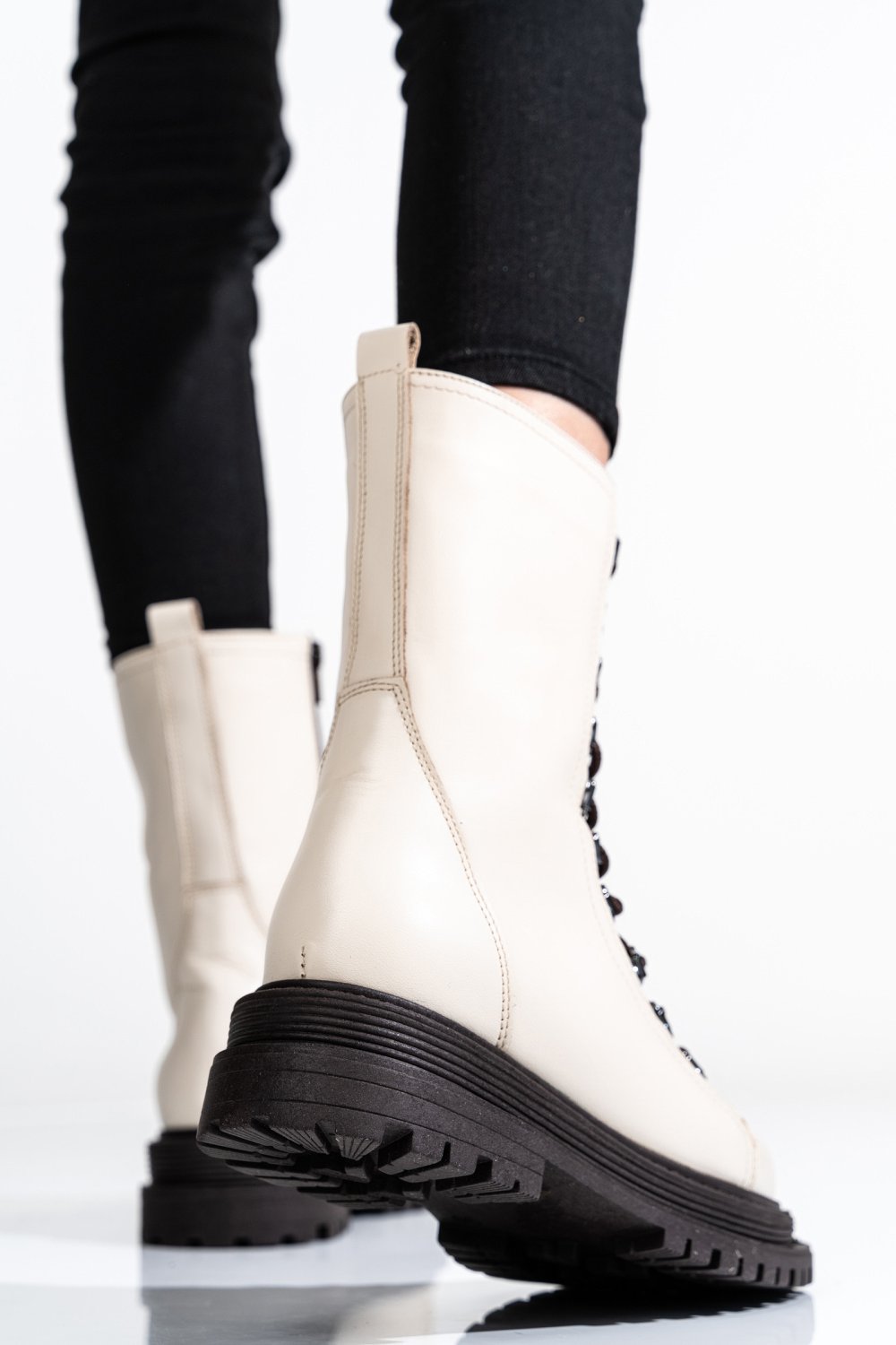 GHETE DAMA PIELE NATURALA  BEJ 2S7732-037NP