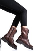 GHETE DAMA PIELE NATURALA MARO INCHIS 2S7732-037NP