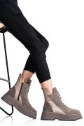 GHETE DAMA PIELE NATURALA INTOARSA BEJ 2S7732-042SP-NP