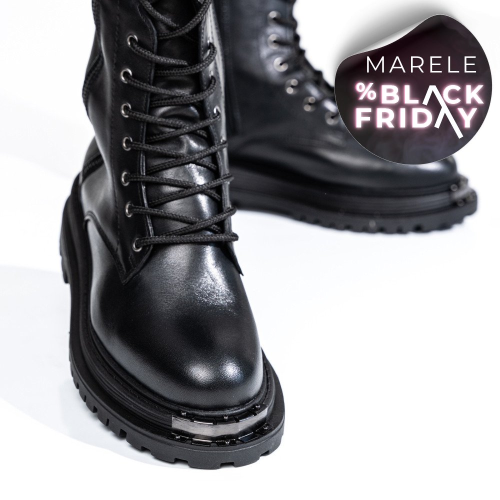 GHETE FEMEI PIELE NATURALA NEGRE 2S7732-036NP