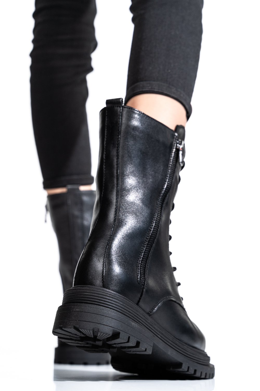 GHETE FEMEI PIELE NATURALA NEGRE 2S7732-036NP