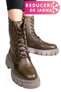 GHETE FEMEI PIELE NATURALA KHAKI 2S7732-048NP