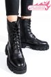 Ghete negre piele naturala intoarsa 2s7732-034sp
