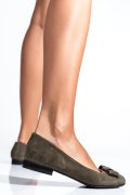 MOCASINI KHAKI PIELE NATURALA INTOARSA 4PC50C
