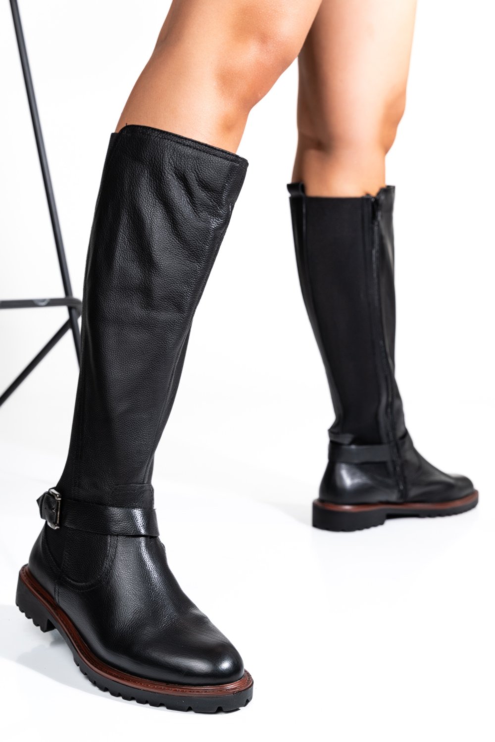 CIZME DAMA PIELE NATURALA NEGRE 8S77793