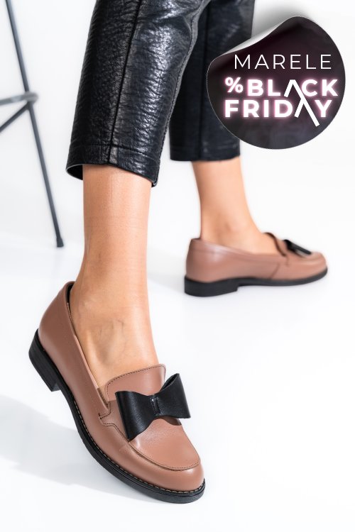 Mocasini nude piele naturala 2s77110